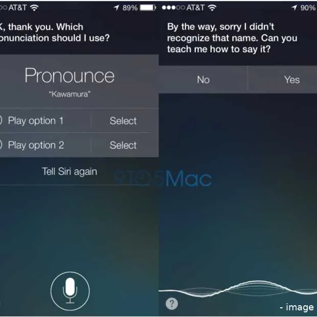 siri gaat in ios 7 leren jouw naam goed