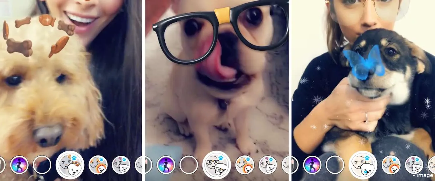 snapchat honden filter
