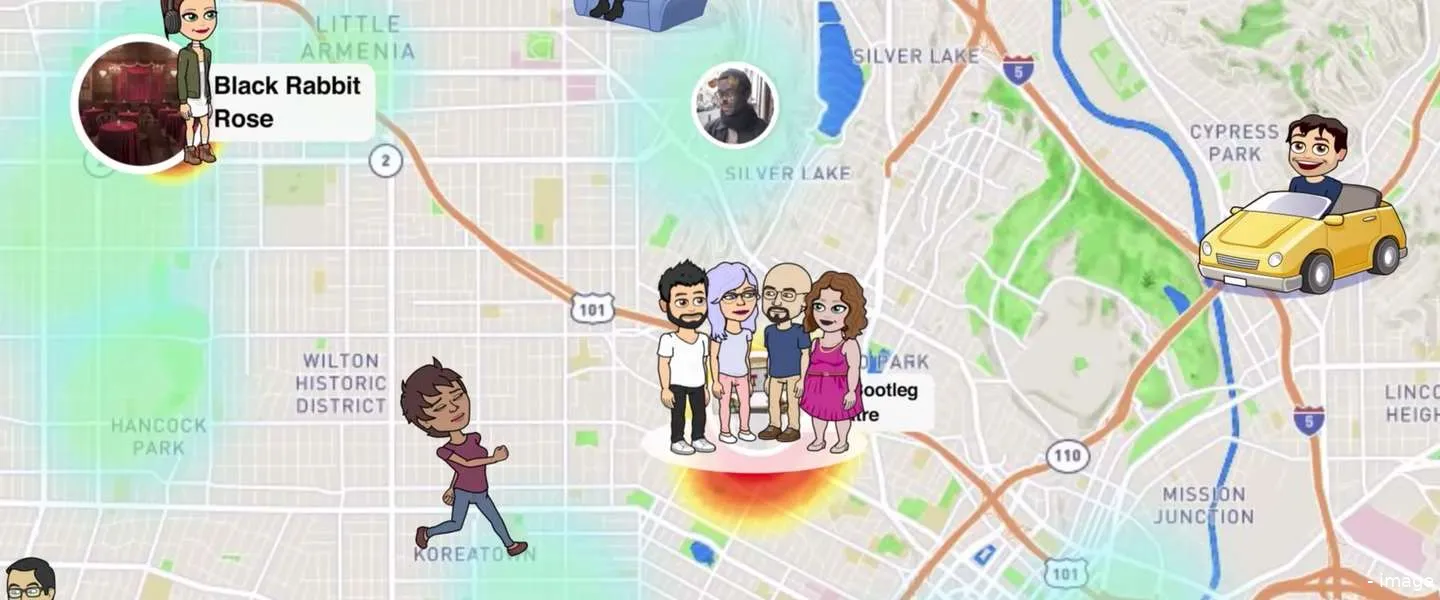 snapchat snap map locatie