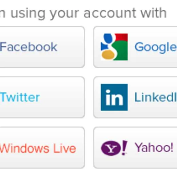 social login en social sharing infograph