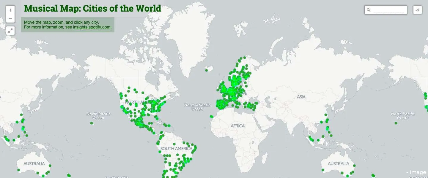 spotify cities of the world