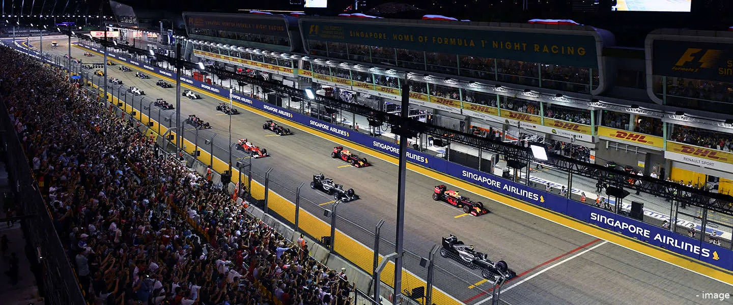 start grid f1 singapore