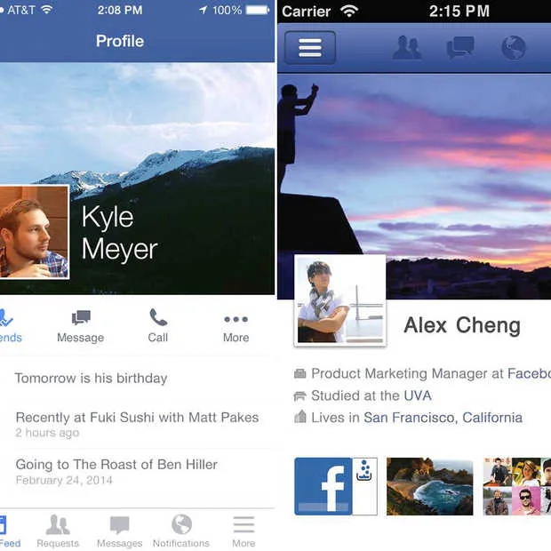 start uitrol nieuwe layout facebook prof