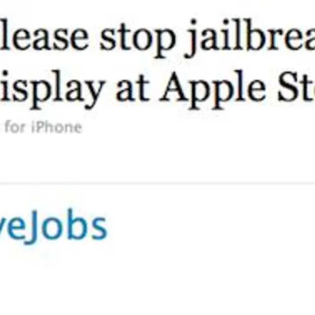 steve jobs can people stop jailbreaking