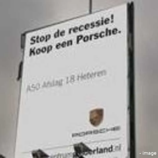 stop de recessie koop een porsche
