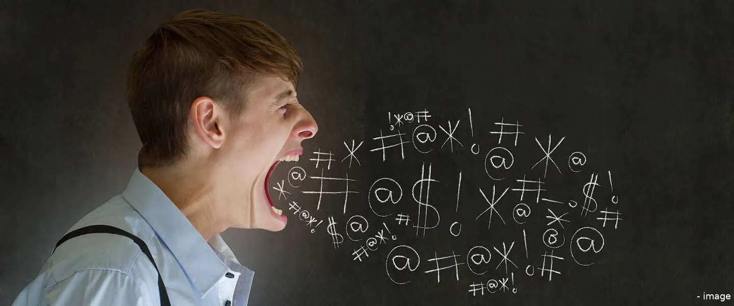 stop online schelden k woord