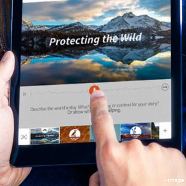 storytelling app van adobe voor de ipad