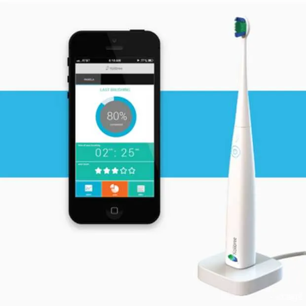 tandenpoetsen met behulp van app