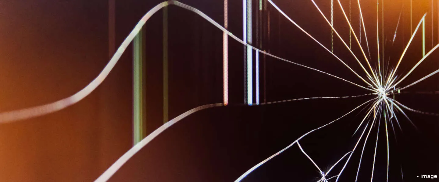 televisiescherm gebroken