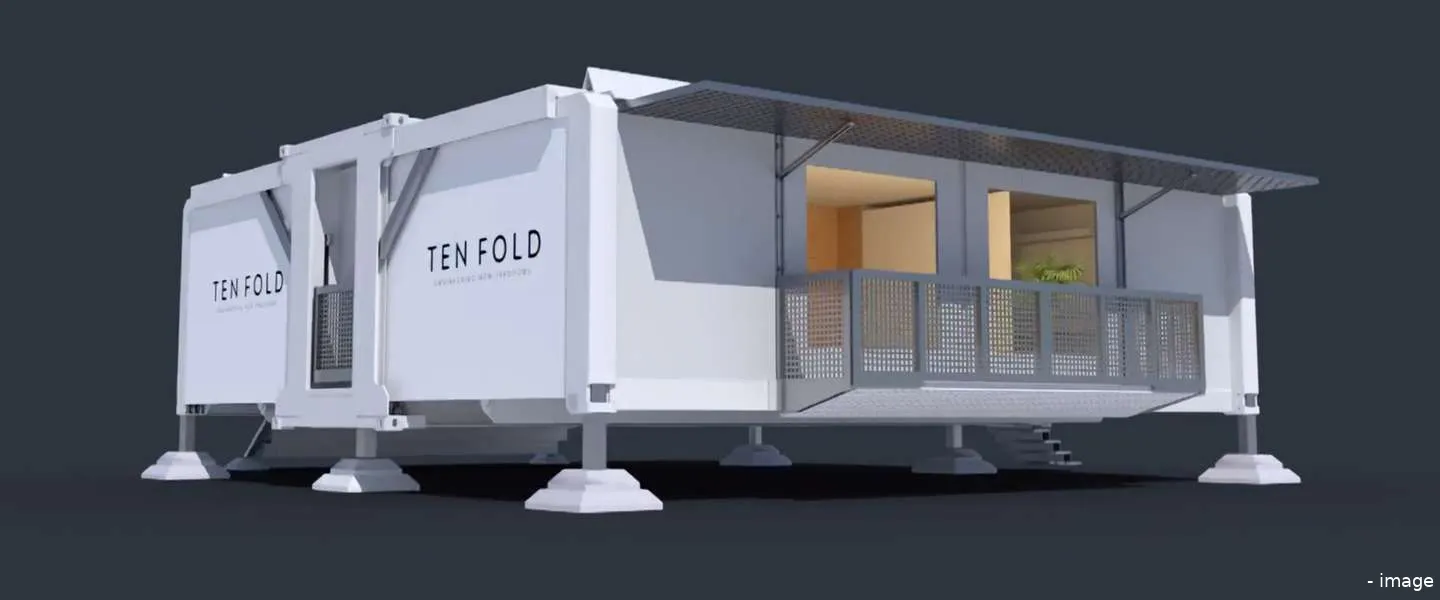 ten fold uitklapbaar onderkomen