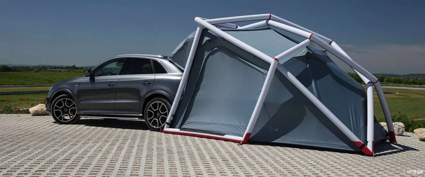 tent uit kofferbak audi