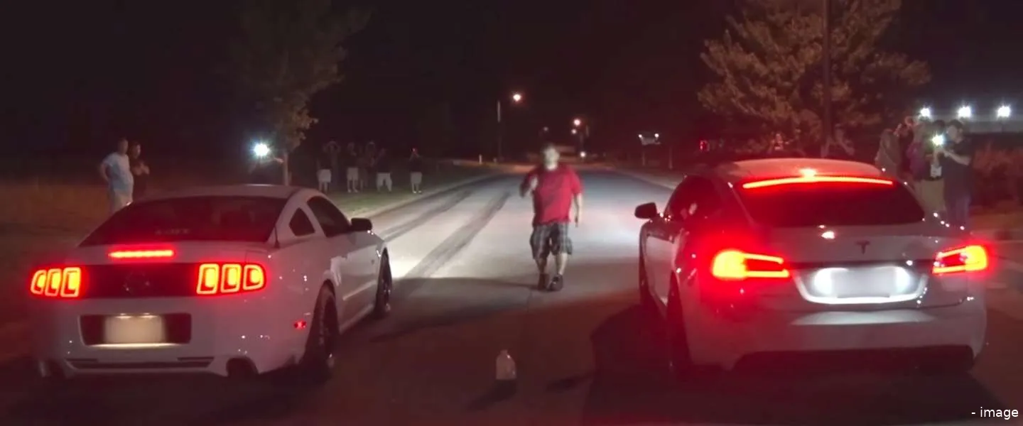 tesla street racing monster