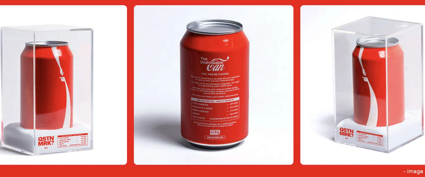 the undrinkable can coca cola