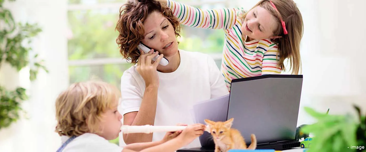 thuis werken met kids