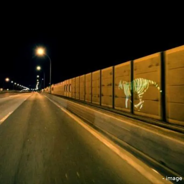 tijger door straten van parijs