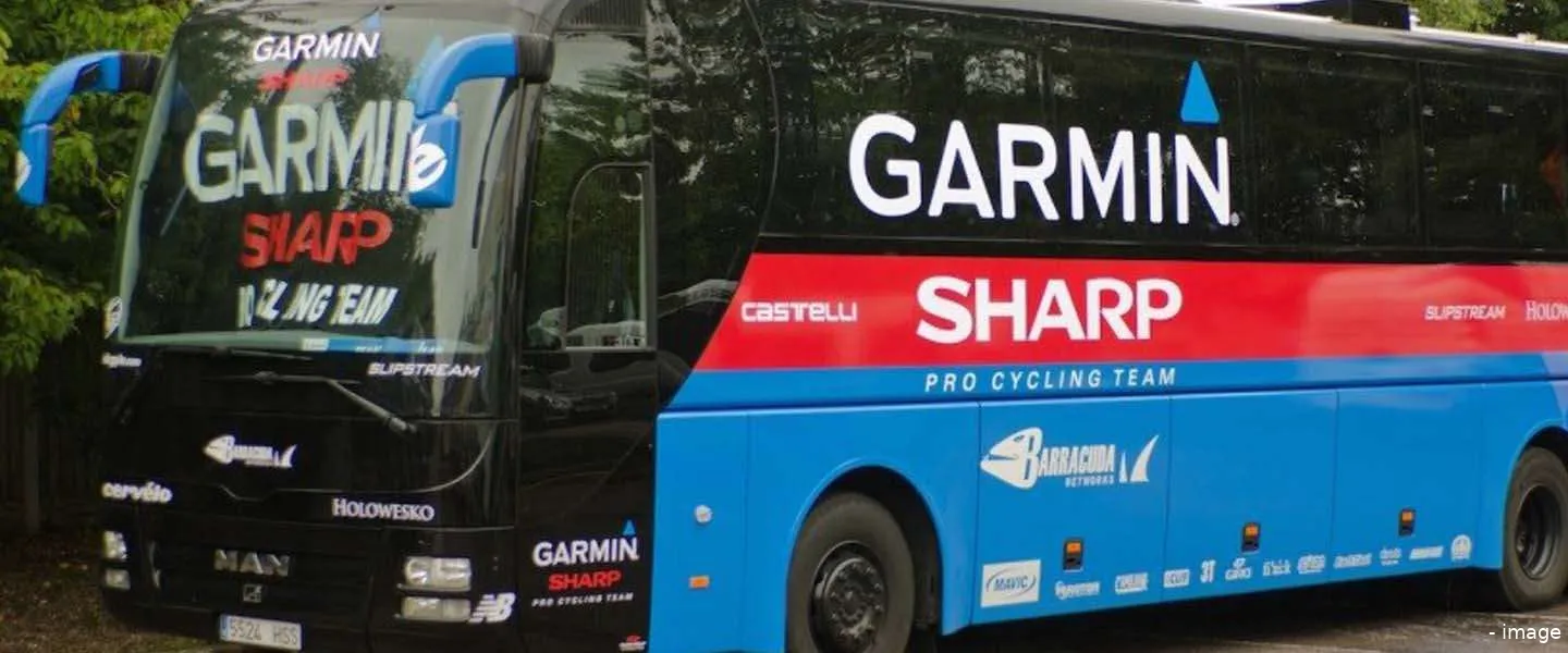 tour de france garmin bus