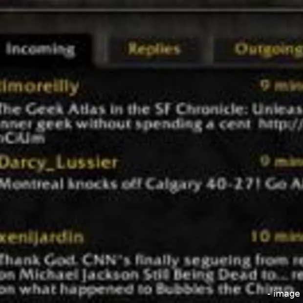 tweets vanuit world of warcraft