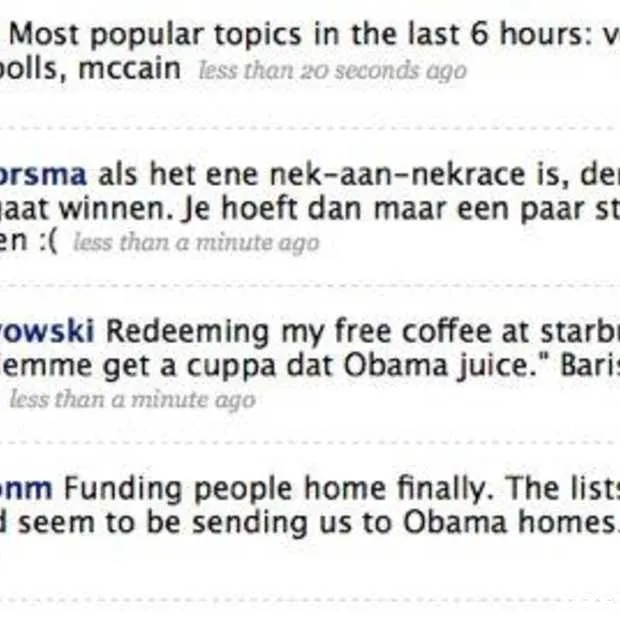 twitter election feed