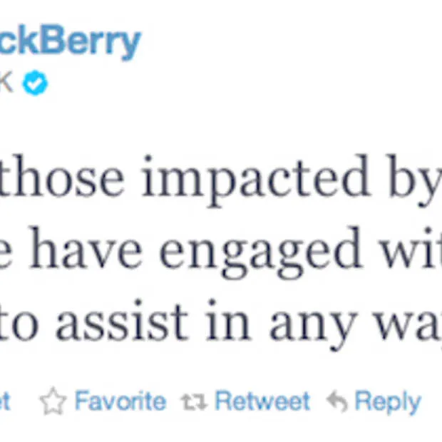 twitter en blackberry messenger zijn bra