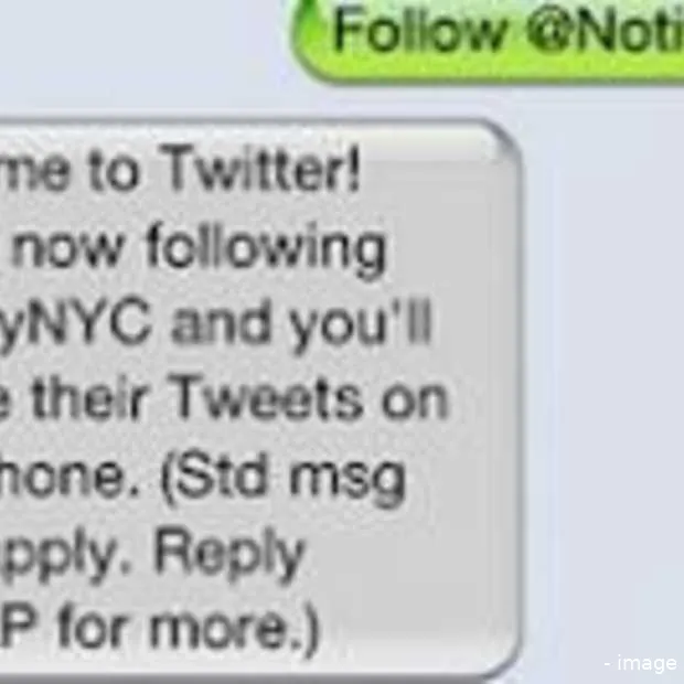 twitter fast follow tweets per sms