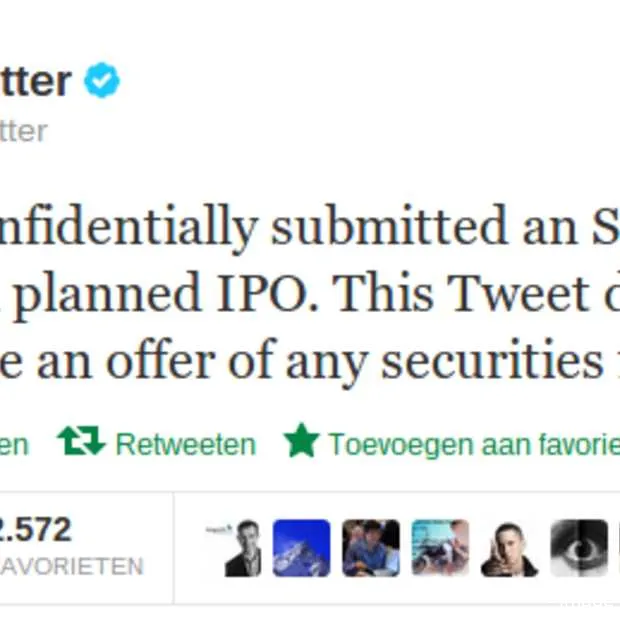 twitter gaat naar de beurs
