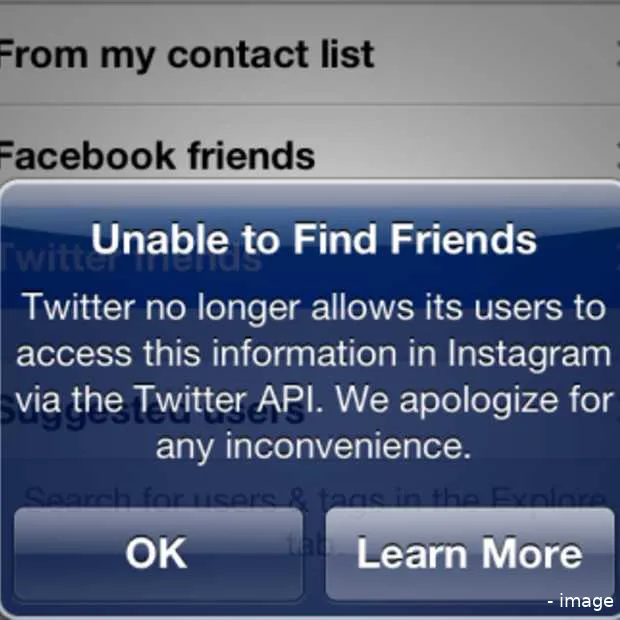 twitter heeft instagram de toegang tot d