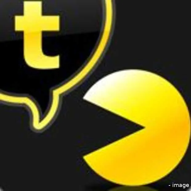 twitter in een pac man jasje