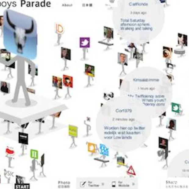 twitter parade met je volgers