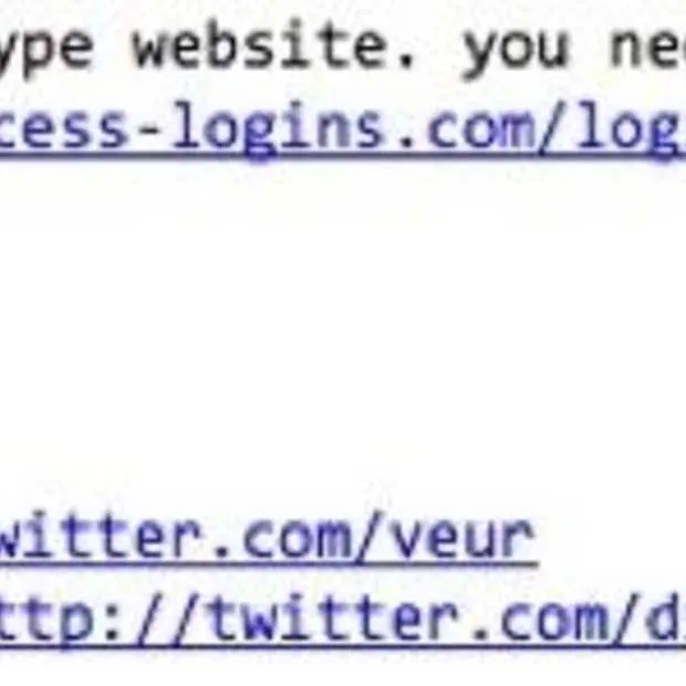 twitter phishing