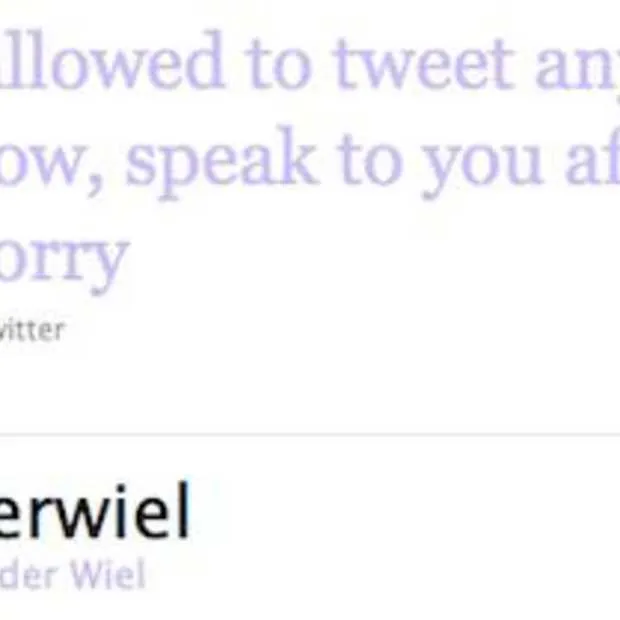 twitterverbod voor spelers nederlands el