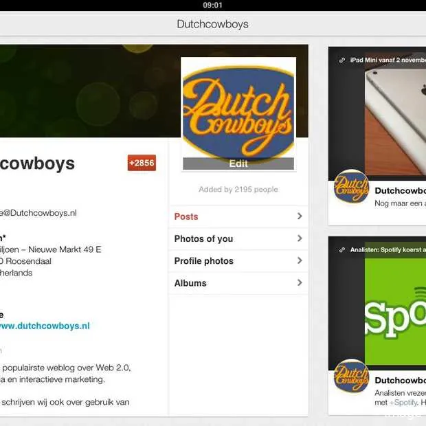 update mobiele google app voegt pagina s