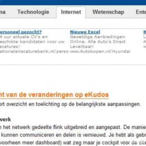 upgrade van ekudos is live