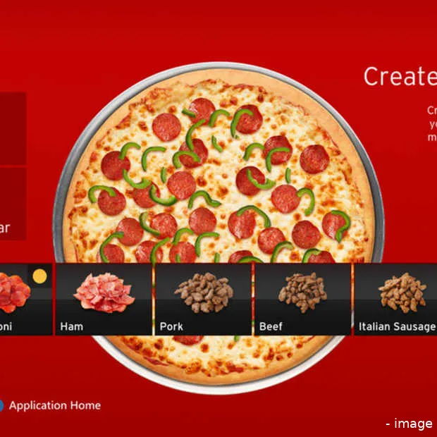 vanaf je xbox pizza bestellen kan met de