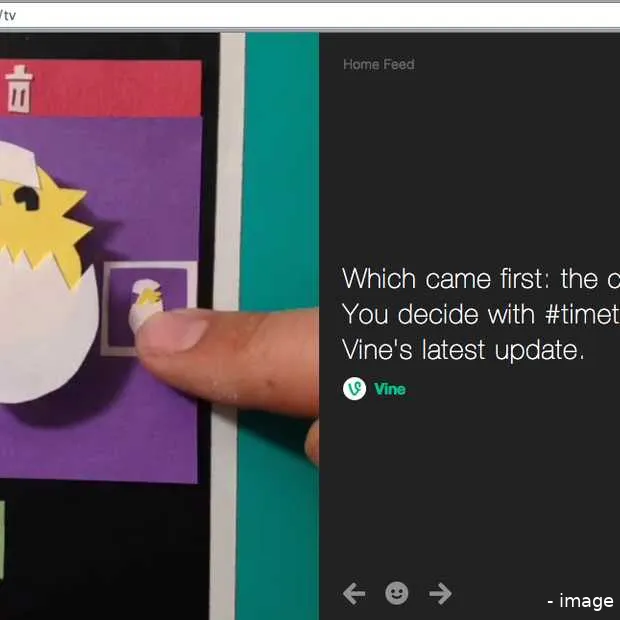 vine komt ook beschikbaar via het web