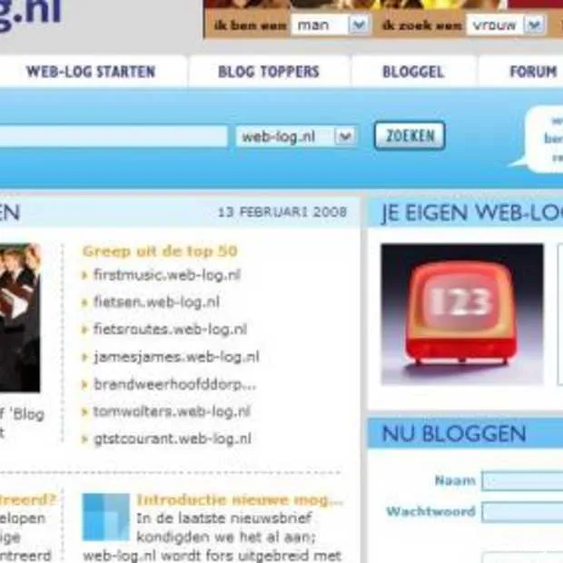 webloggen in de lift