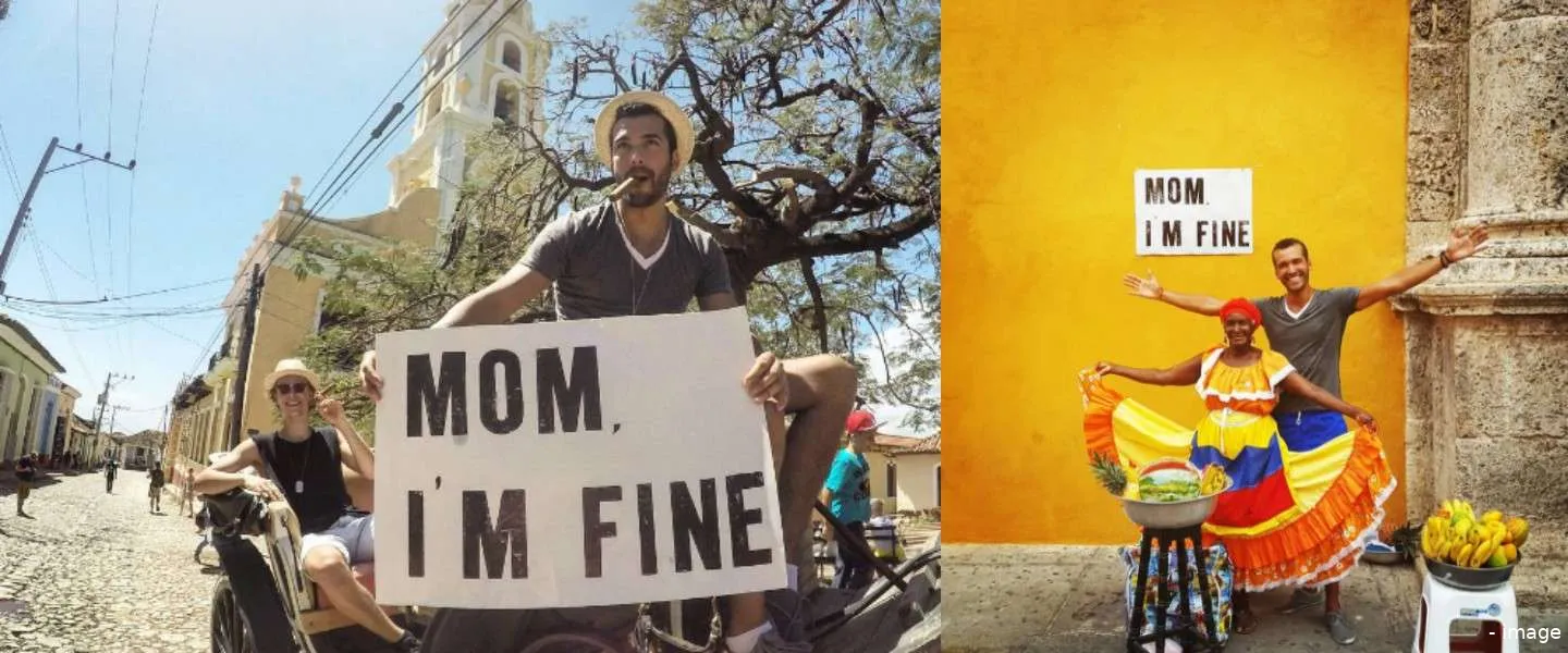 wereldreiziger moeder geruststellen