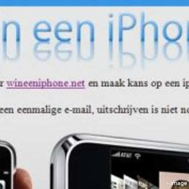 win een iphone spam