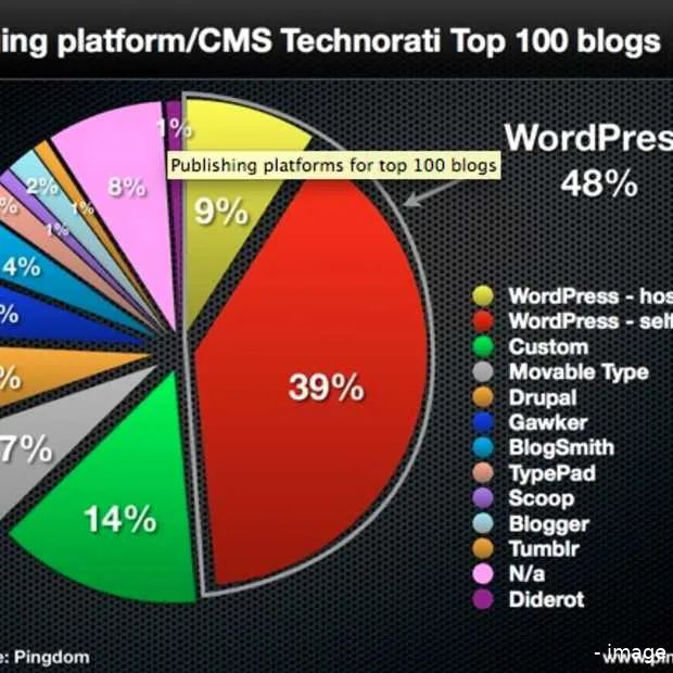 wordpress domineert de weblog top 100