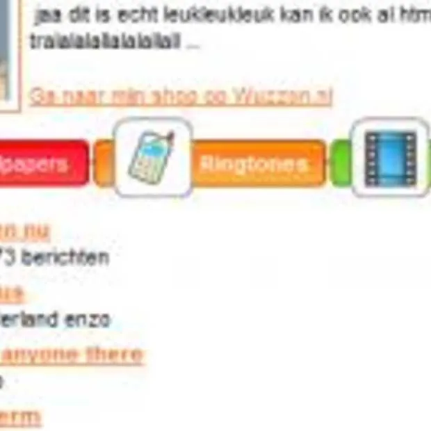 wuzzon je eigen ringtone winkel op hyves