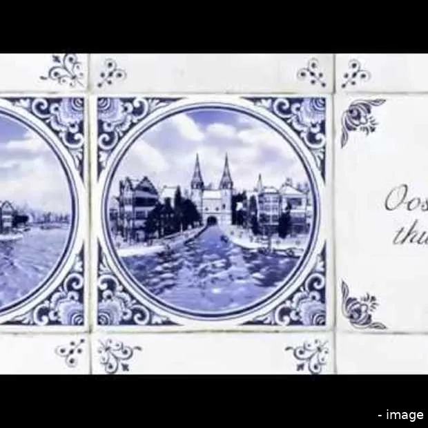 your delft blue portrait on a real klm p