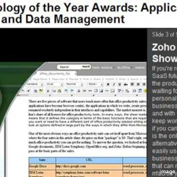 zoho wint infoworld s 2009 technology of