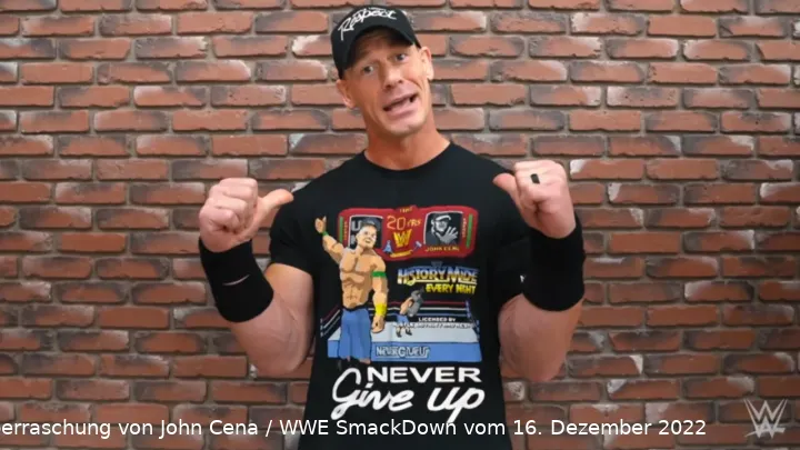 2022 machte John Cena sein einziges Match auf den letzten Metern des Jahres