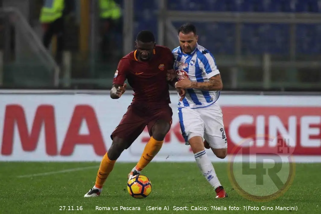 rudiger duello pepe roma pescara