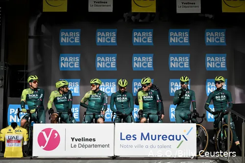 Van Poppel (far left) in Paris-Nice