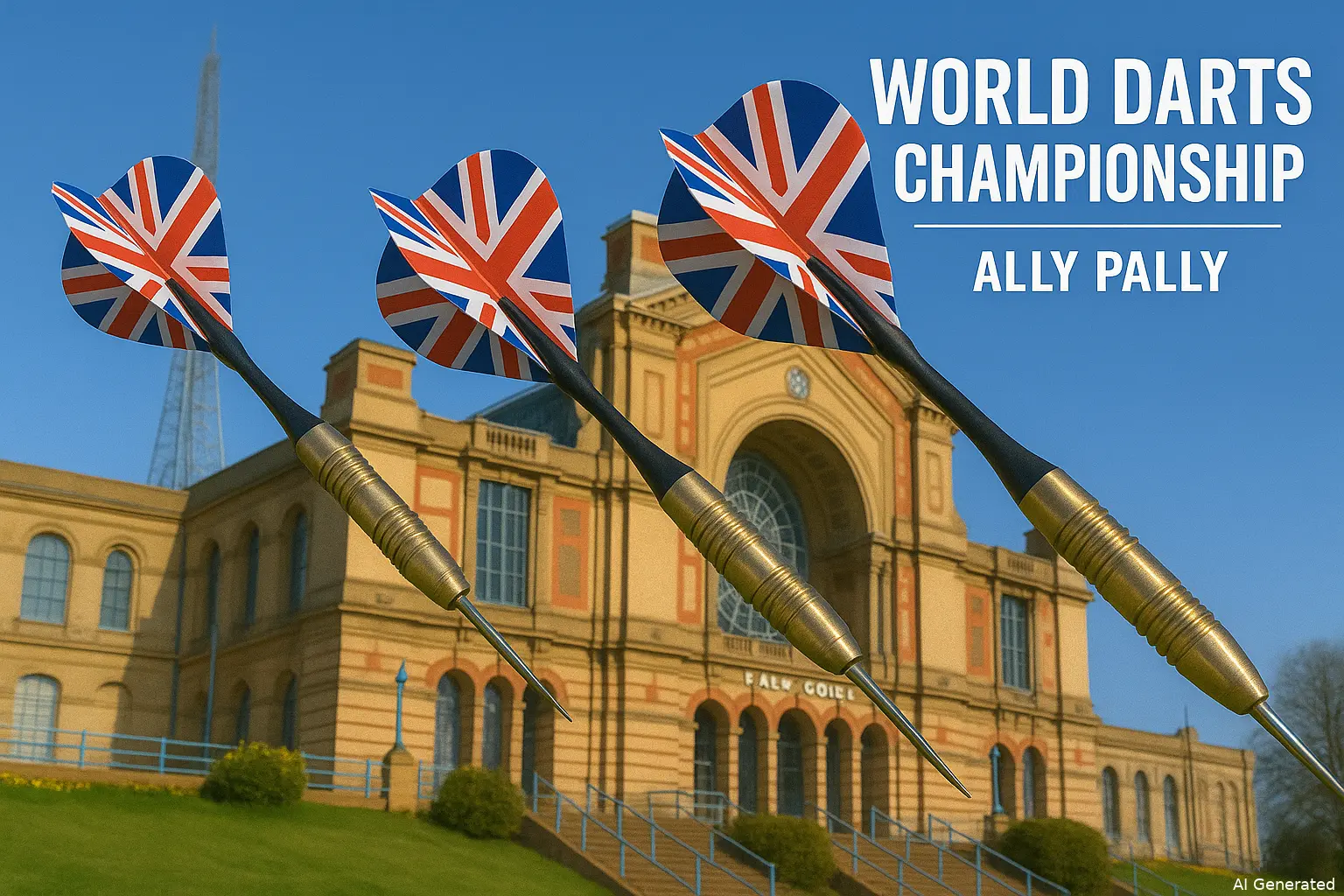 Image of Ally Pally with darts