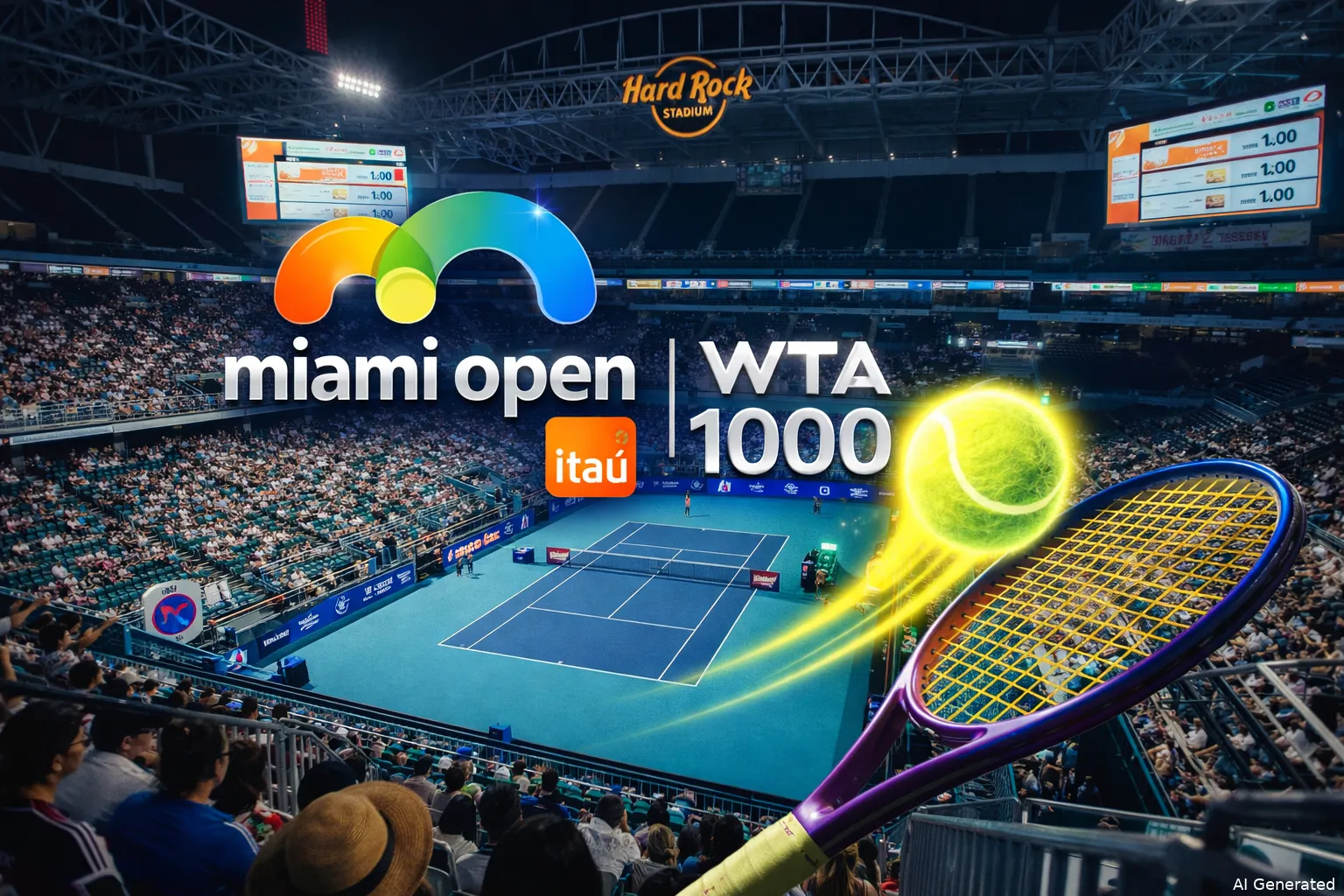 Miami Open Tournament Centre WTA