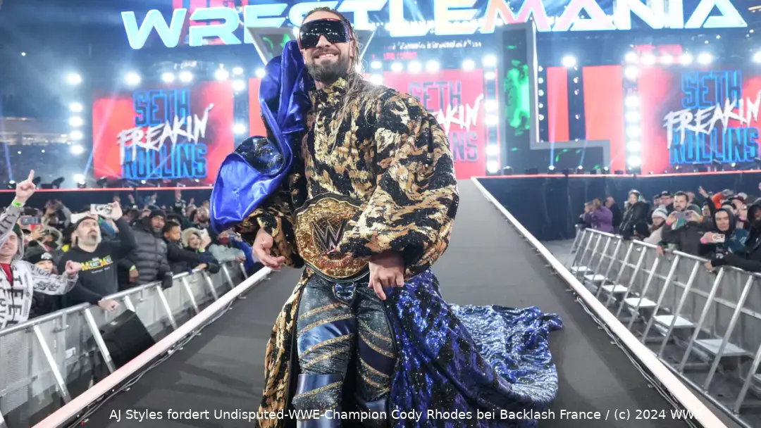 Im Vorjahr kassierte Seth Rollins bei WrestleMania gleich zwei Niederlagen...