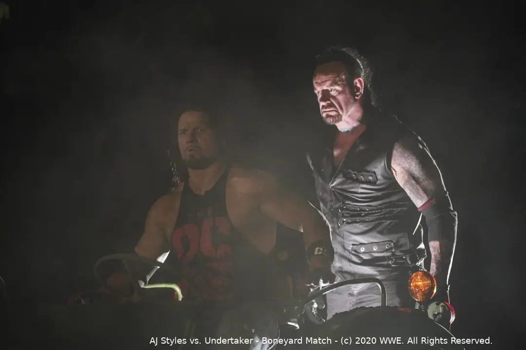AJ Styles vs. Undertaker - Boneyard Match - (c) 2020 WWE. All Rights Reserved.