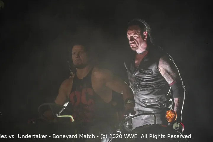 AJ Styles vs. Undertaker - Boneyard Match - (c) 2020 WWE. All Rights Reserved.