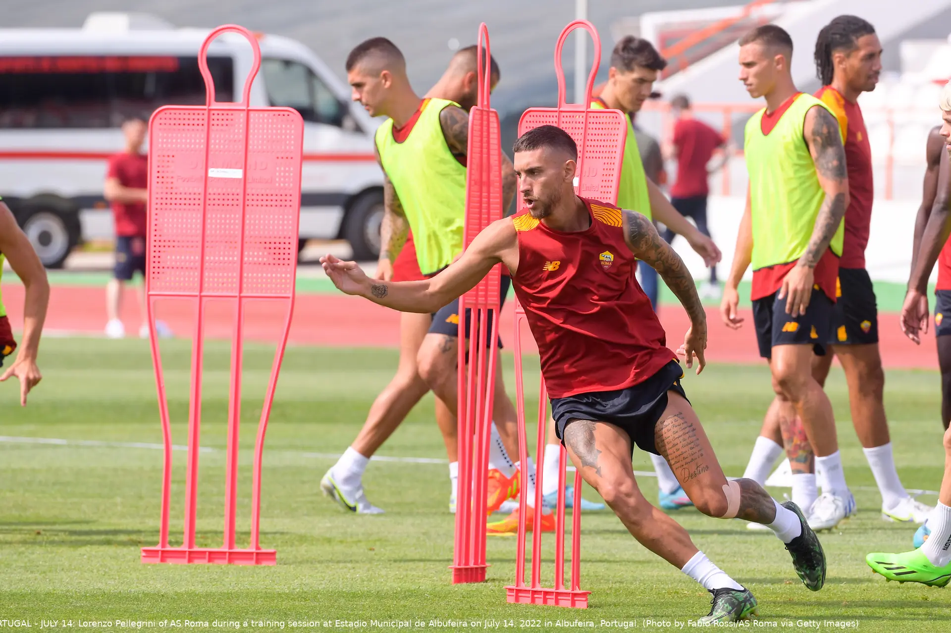 pellegrini allenamento albufeira